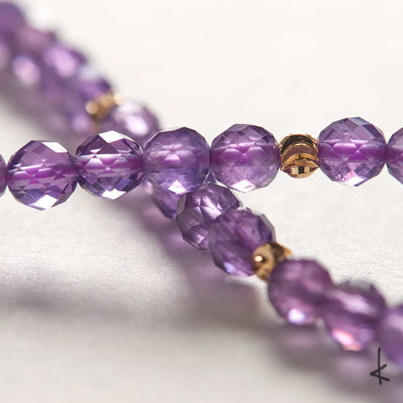 Amethyst Eternity Gold