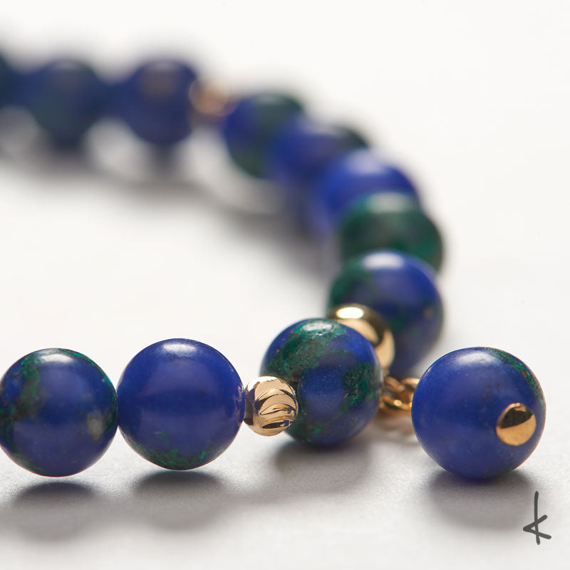 Azurite Bubbles Gold