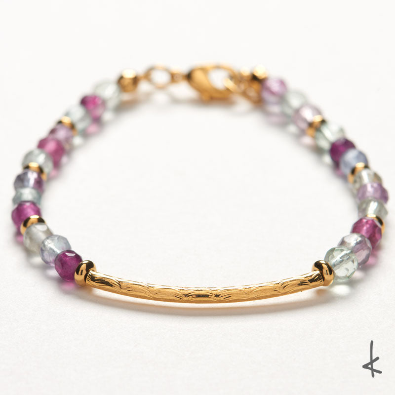 Fluorite Petite Arc Gold