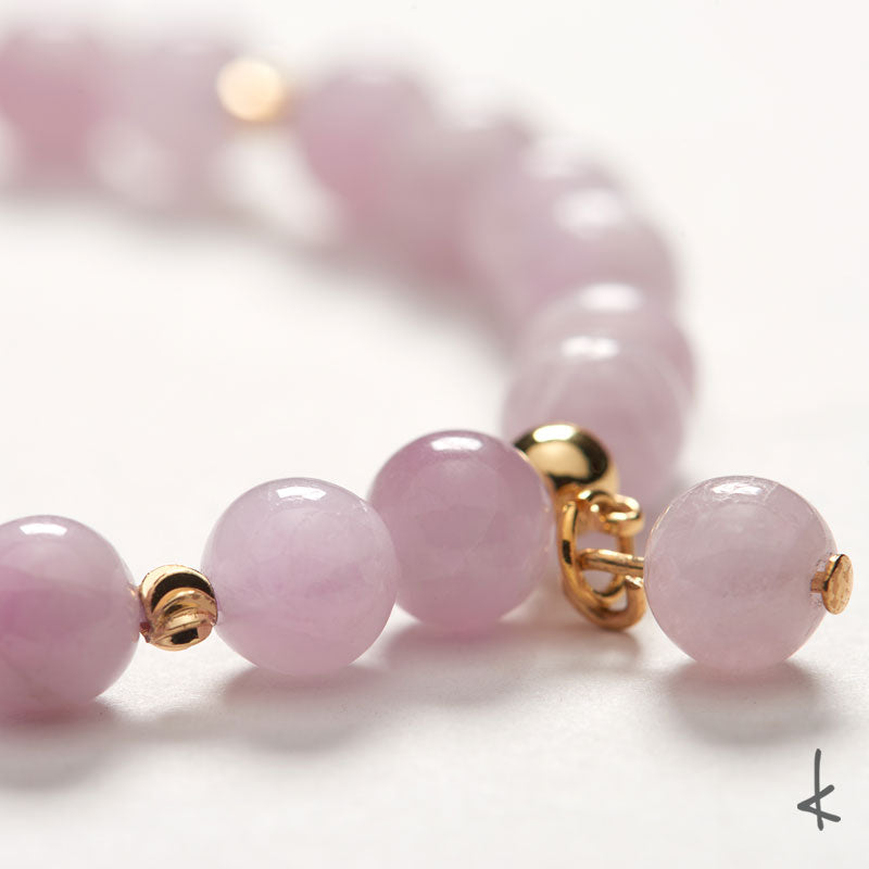 Kunzite Bubbles Gold