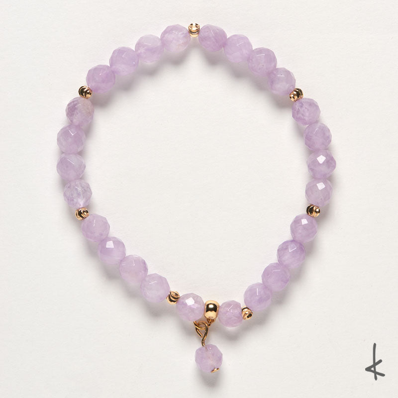 Lavendar Amethyst Bubbles Gold