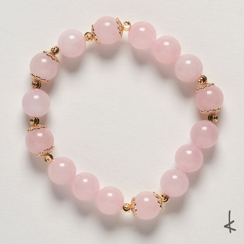 Rose Quartz Ensō Gold