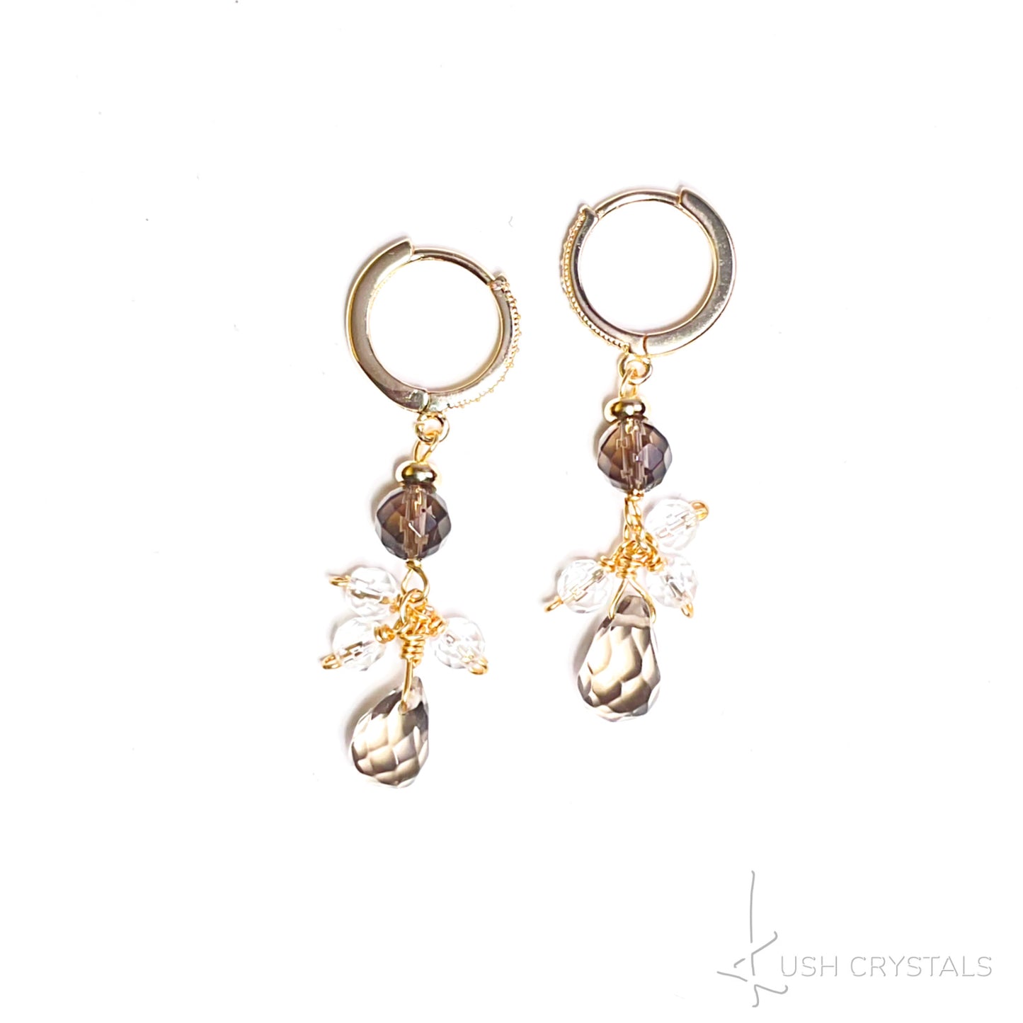 Smokey Quartz Drop Earrings