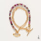 Mixed Rubies Eternity Link Gold