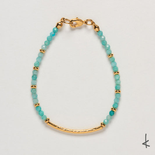 Amazonite Petite Arc Gold