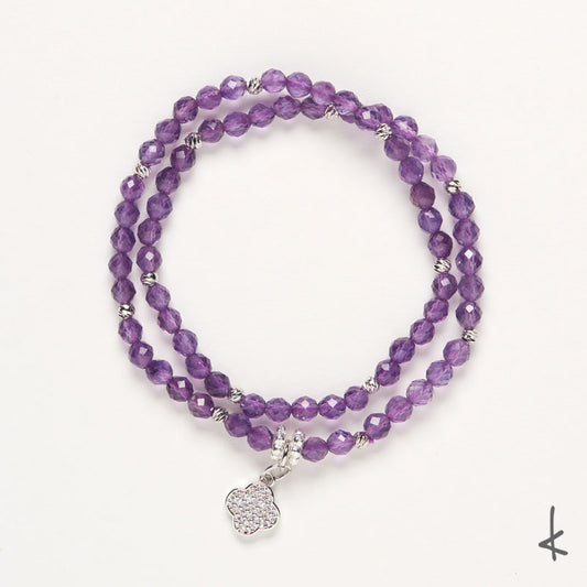 Amethyst Eternity Gold