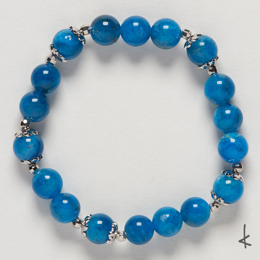 Blue Apatite Ensō Gold