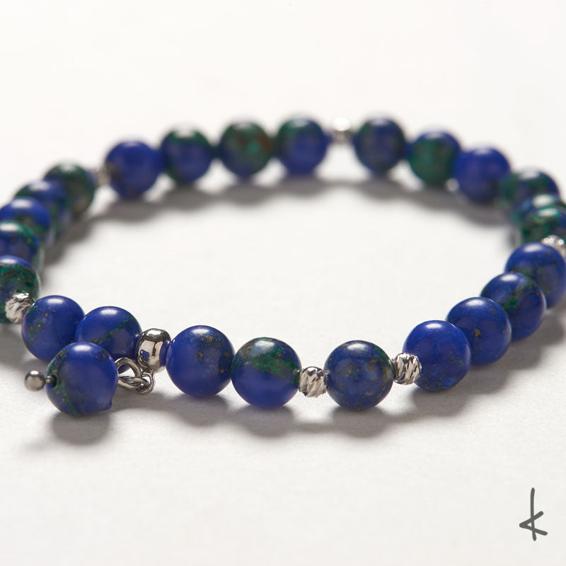 Azurite Bubbles Gold