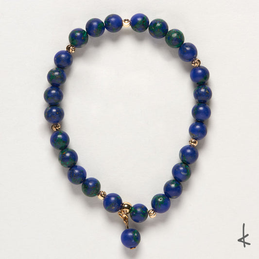 Azurite Bubbles Gold