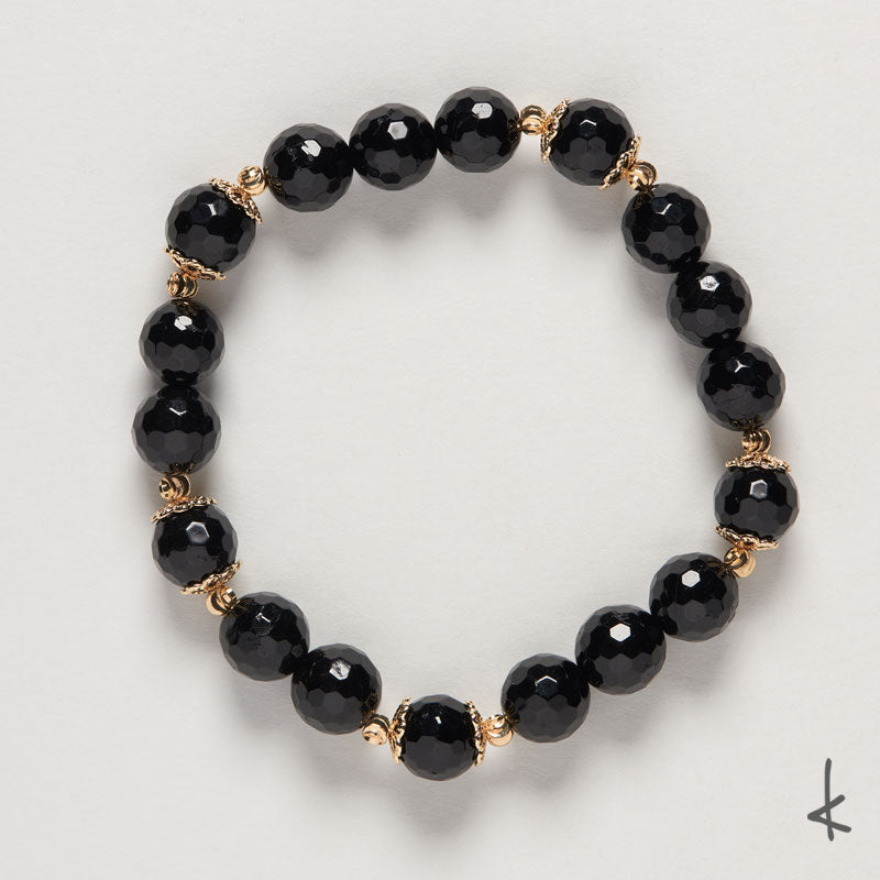 Black Tourmaline Ensō Gold