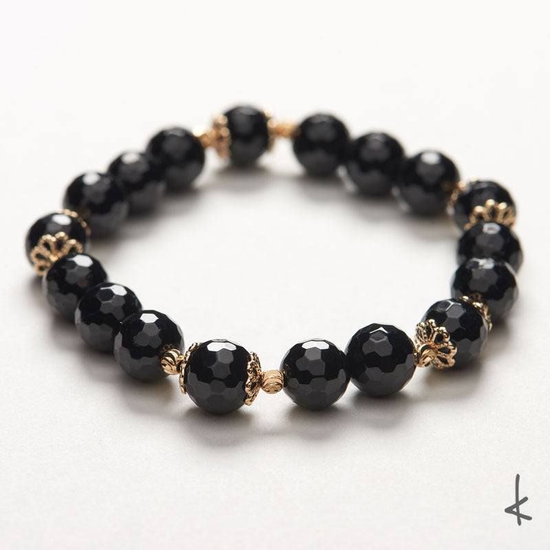 Black Tourmaline Ensō Gold