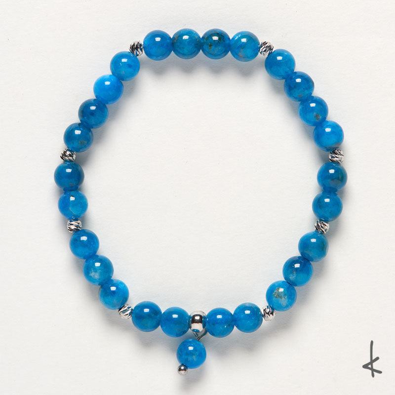 Blue Apatite Bubbles Gold