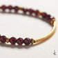 Garnet Petite Arc Gold