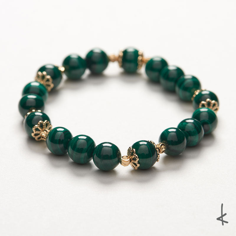 Malachite Ensō Gold