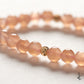Peach Moonstone Eternity Gold