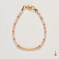 Pink Opal Petite Arc Gold