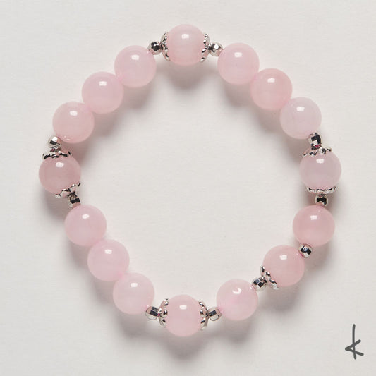 Rose Quartz Ensō Gold