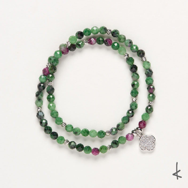 Ruby Zoisite Eternity Gold