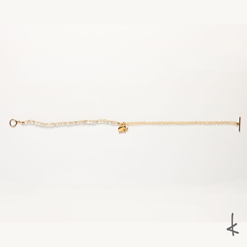 Golden Rutile Eternity Link Gold