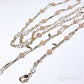 Peach Moonstone Mask Chain NEW