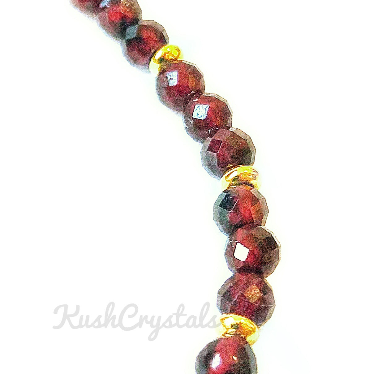 Garnet Petite Arc Bracelet