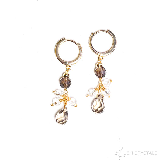 Smokey Quartz Drop Earrings