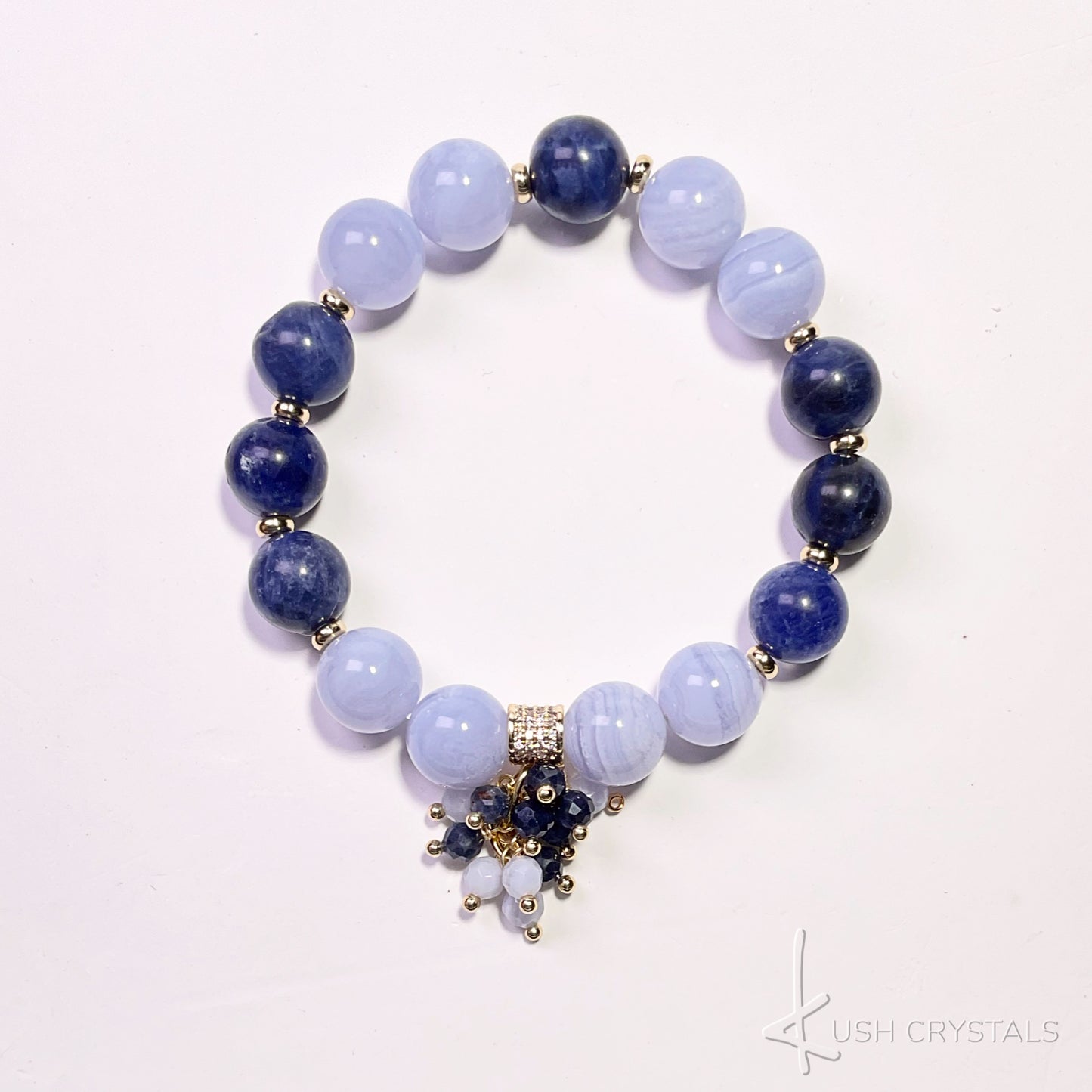 Blue Lace Agate Sodalite Bracelet