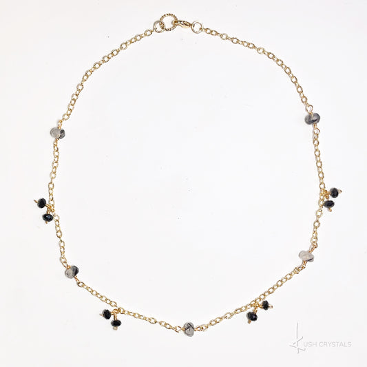 Tourmalinated Quartz Short Necklace