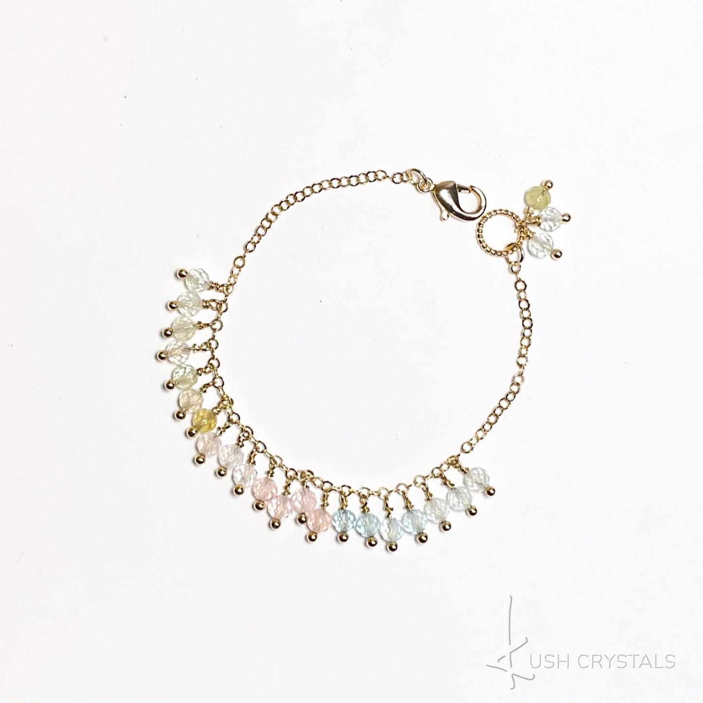 Beryl Drops Chain Bracelet