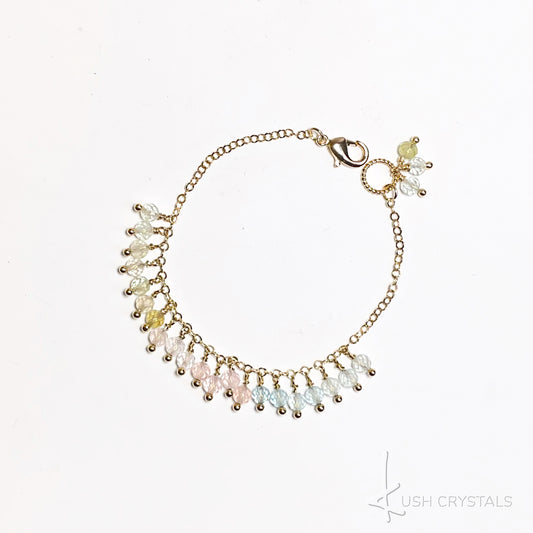 Beryl Drops Chain Bracelet