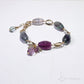 Fluorite Barrel Chain Bracelet