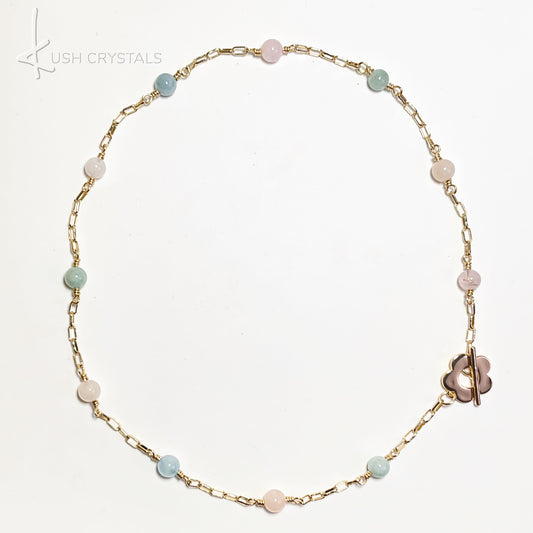 Beryl Fleur Toggle Choker Necklace