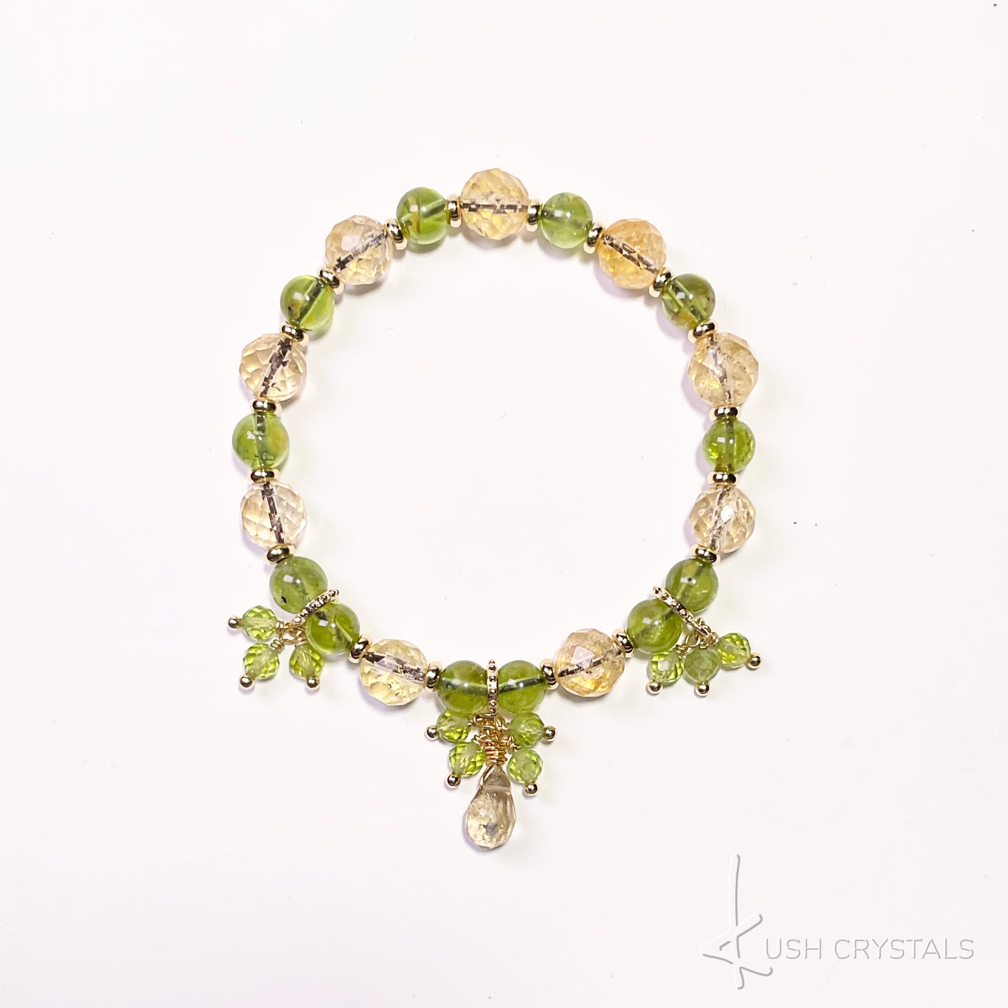 Citrine Peridot Glamour Bracelet