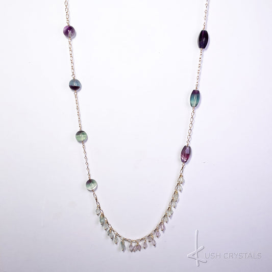 Fluorite Long Necklace